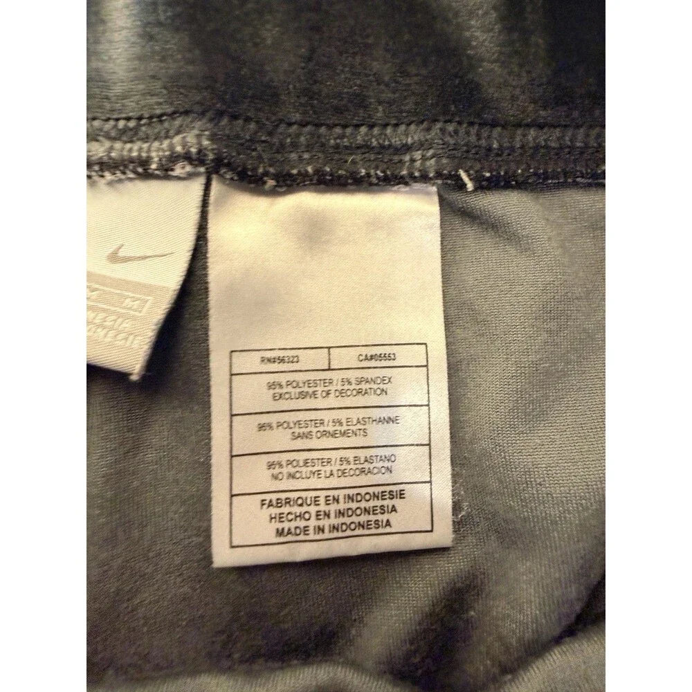 Nike Pants Womens Medium Gray Velour Flare Sweatpants Zip Low Rise Y2K